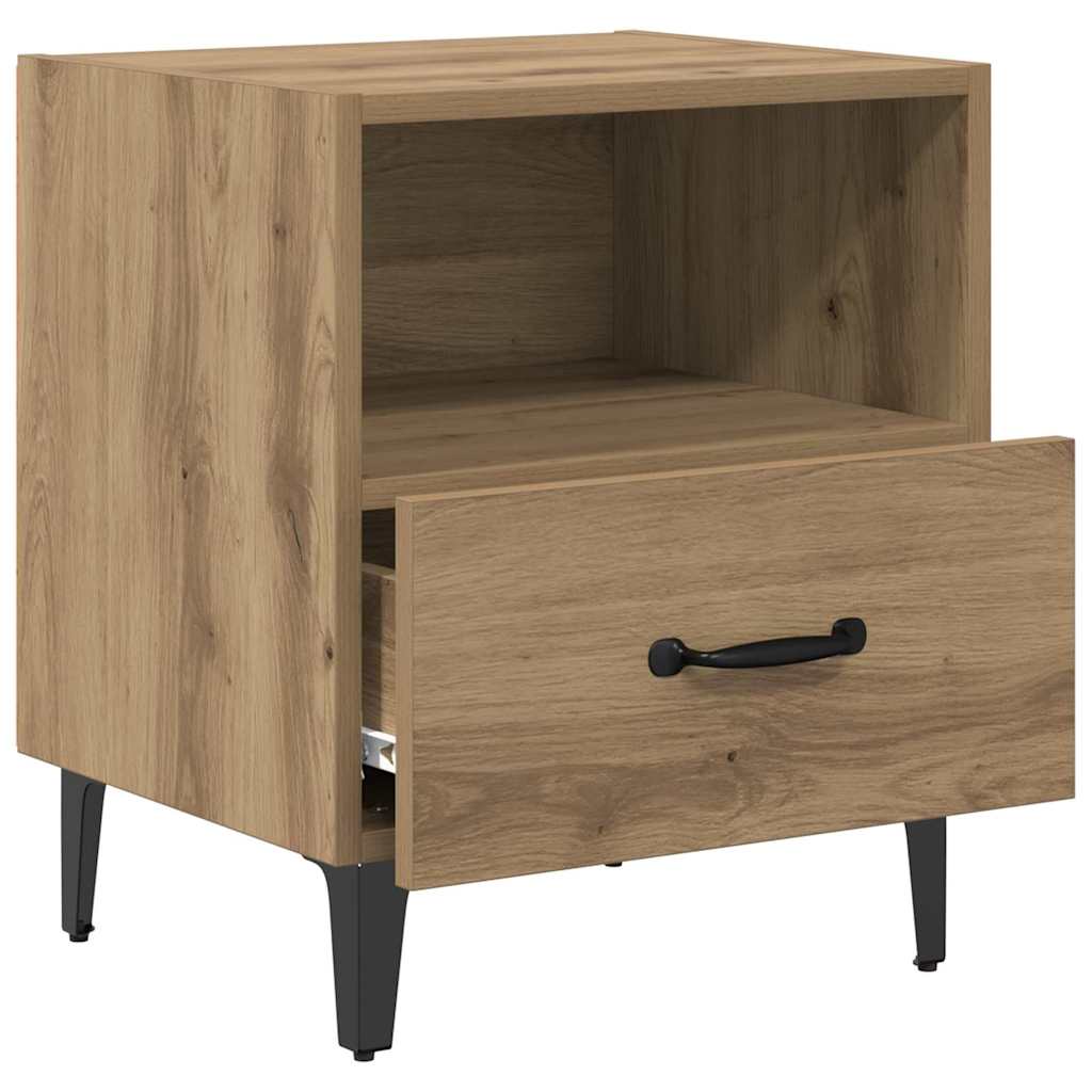 Nachttisch 2 pcs Artisan-Eiche 40 x 35 x 47,5 cm Holzwerkstoff