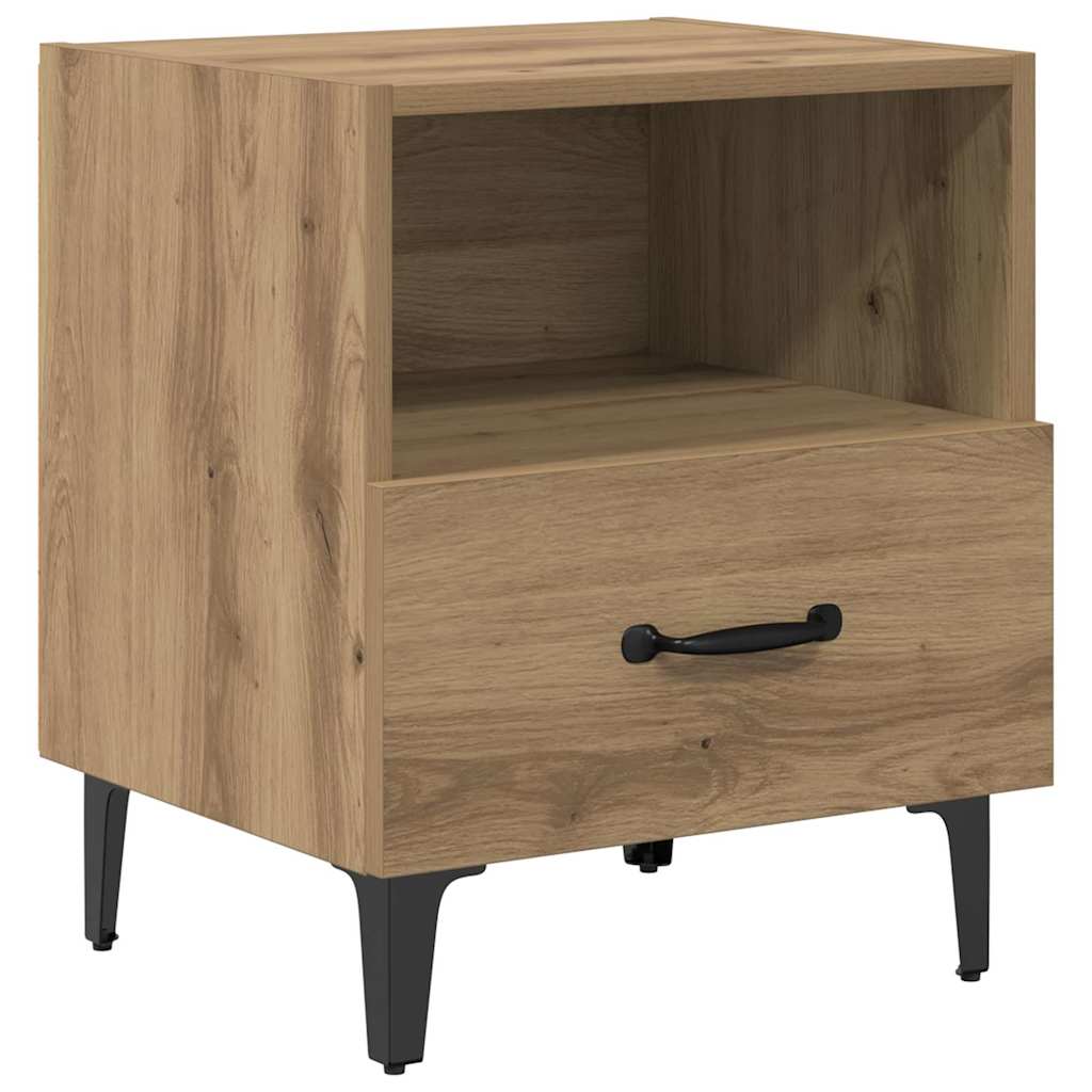 Nachttisch 2 pcs Artisan-Eiche 40 x 35 x 47,5 cm Holzwerkstoff