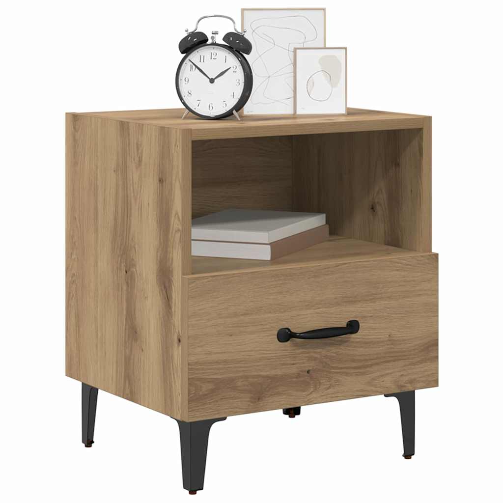 Nachttisch 2 pcs Artisan-Eiche 40 x 35 x 47,5 cm Holzwerkstoff