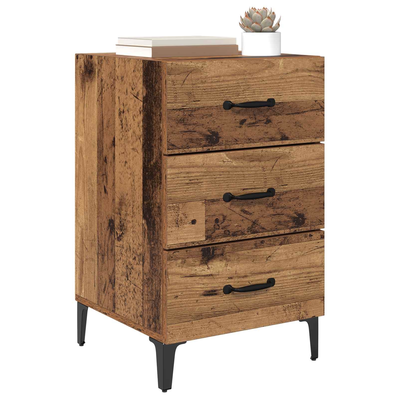 Nachttisch Altholz 40 x 40,5 x 66 cm Holzwerkstoff