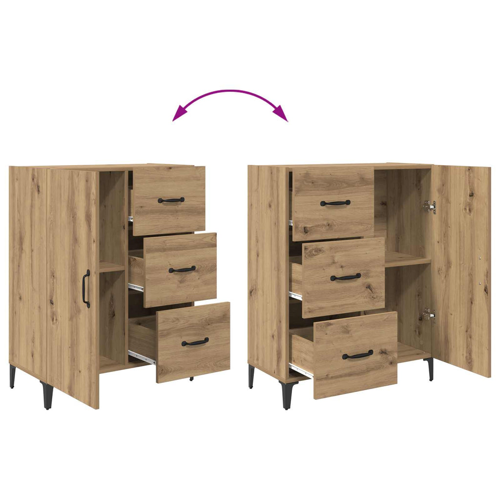 Sideboard Artisan-Eiche 69,5 x 34 x 90 cm Holzwerkstoff