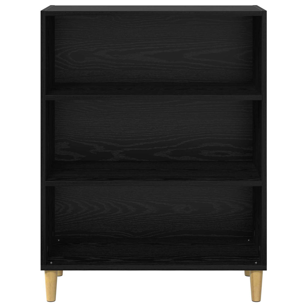Sideboard Schwarz Eichen-Optik 69,5 x 32,5 x 90 cm