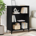 Sideboard Schwarz Eichen-Optik 69,5 x 32,5 x 90 cm