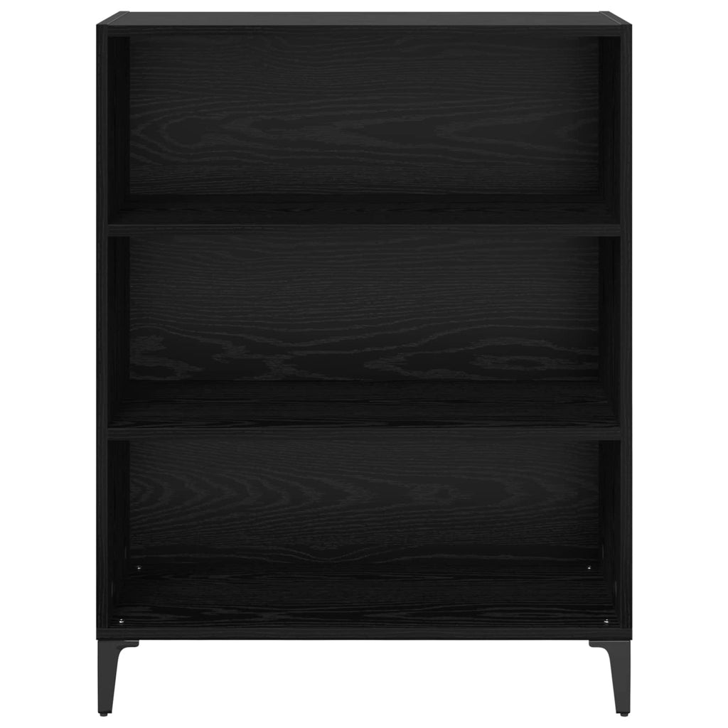 Sideboard Schwarz Eichen-Optik 69,5 x 32,5 x 90 cm