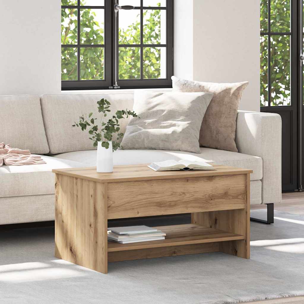Couchtisch Artisan-Eiche 80 x 50,5 x 41,5 cm Holzwerkstoff
