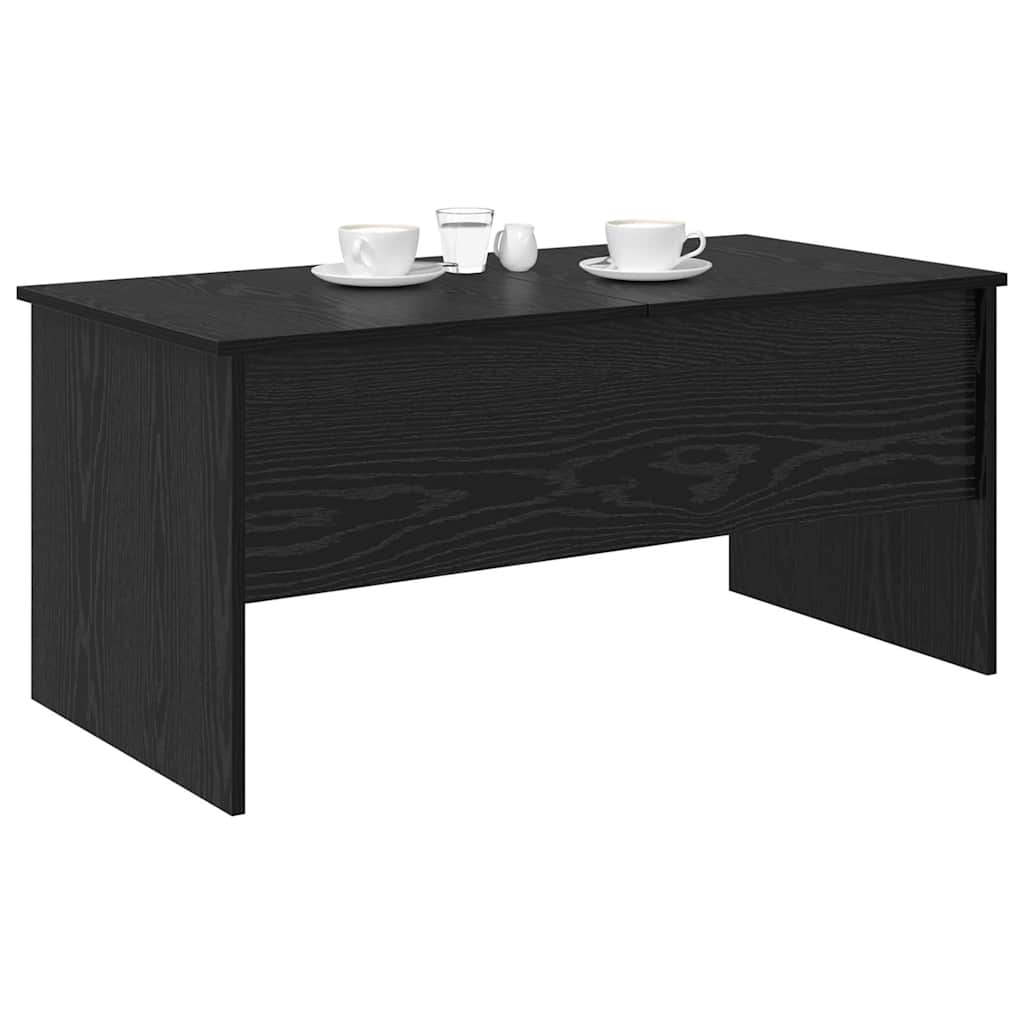 Couchtisch Schwarz Eichen-Optik 102 x 50,5 x 46,5 cm