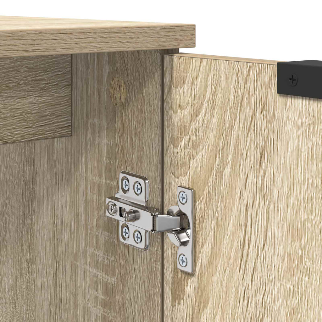 Badezimmerschrank mit Speicher Sonoma-Eiche 64,5 x 33,5 x 59 cm