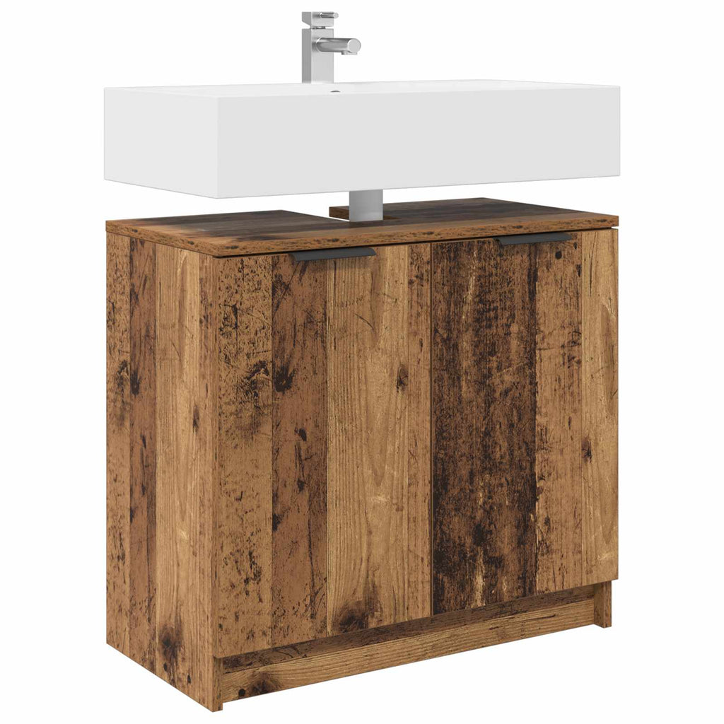 Badezimmerschrank Altholz 64,5 x 33,5 x 59 cm Holzwerkstoff