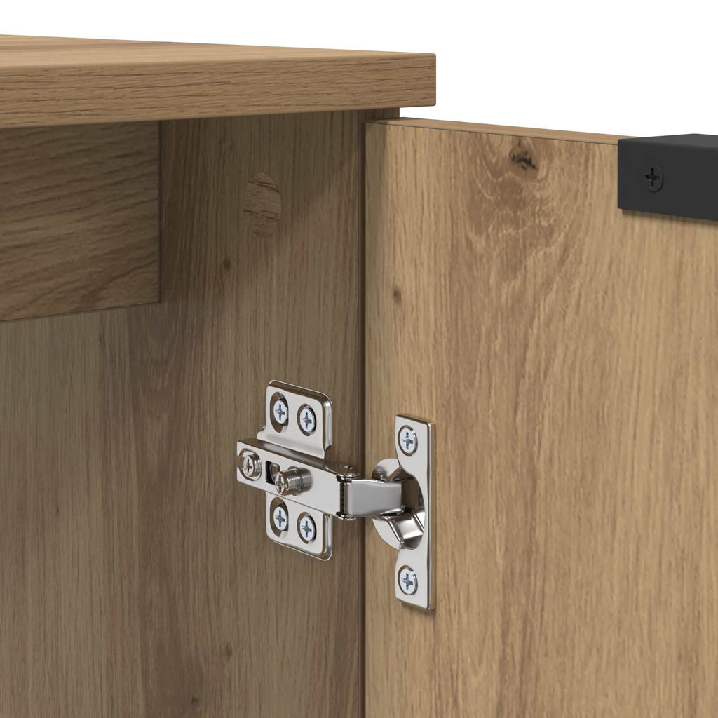 Badezimmerschrank mit Tür Artisan-Eiche 64,5 x 33,5 x 59 cm