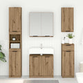 Badezimmerschrank mit Tür Artisan-Eiche 64,5 x 33,5 x 59 cm