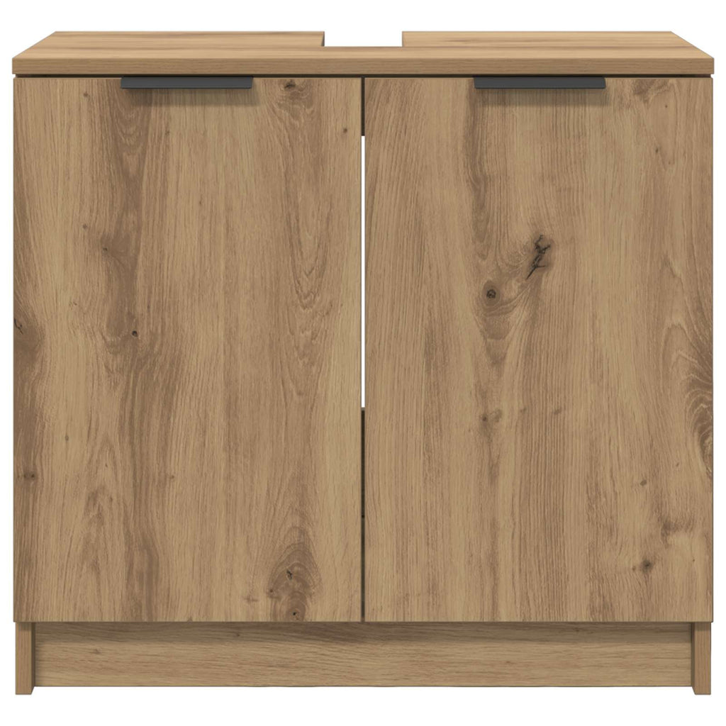 Badezimmerschrank mit Tür Artisan-Eiche 64,5 x 33,5 x 59 cm