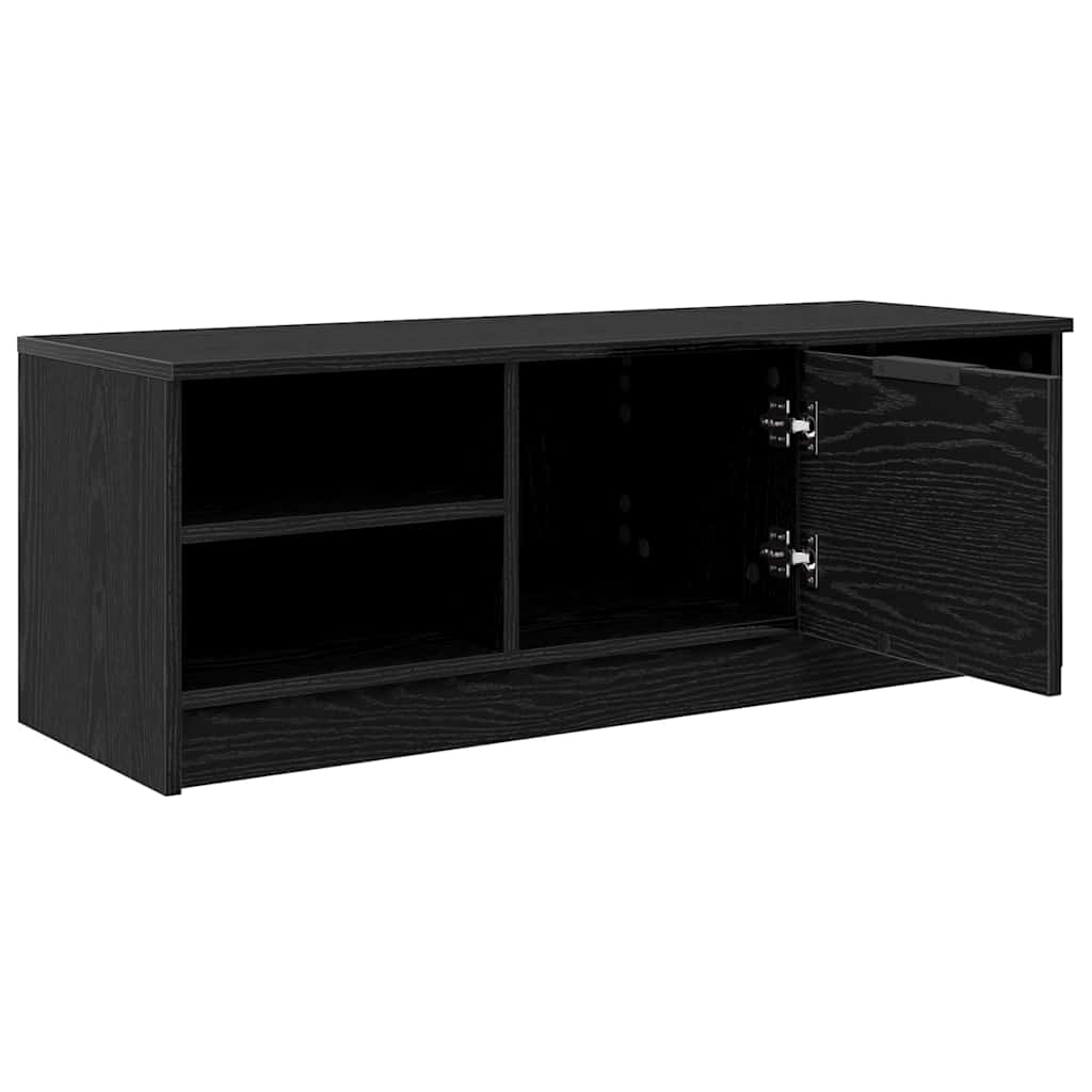 TV-Schränk Schwarz Eichen-Optik 102 x 35 x 36,5 cm
