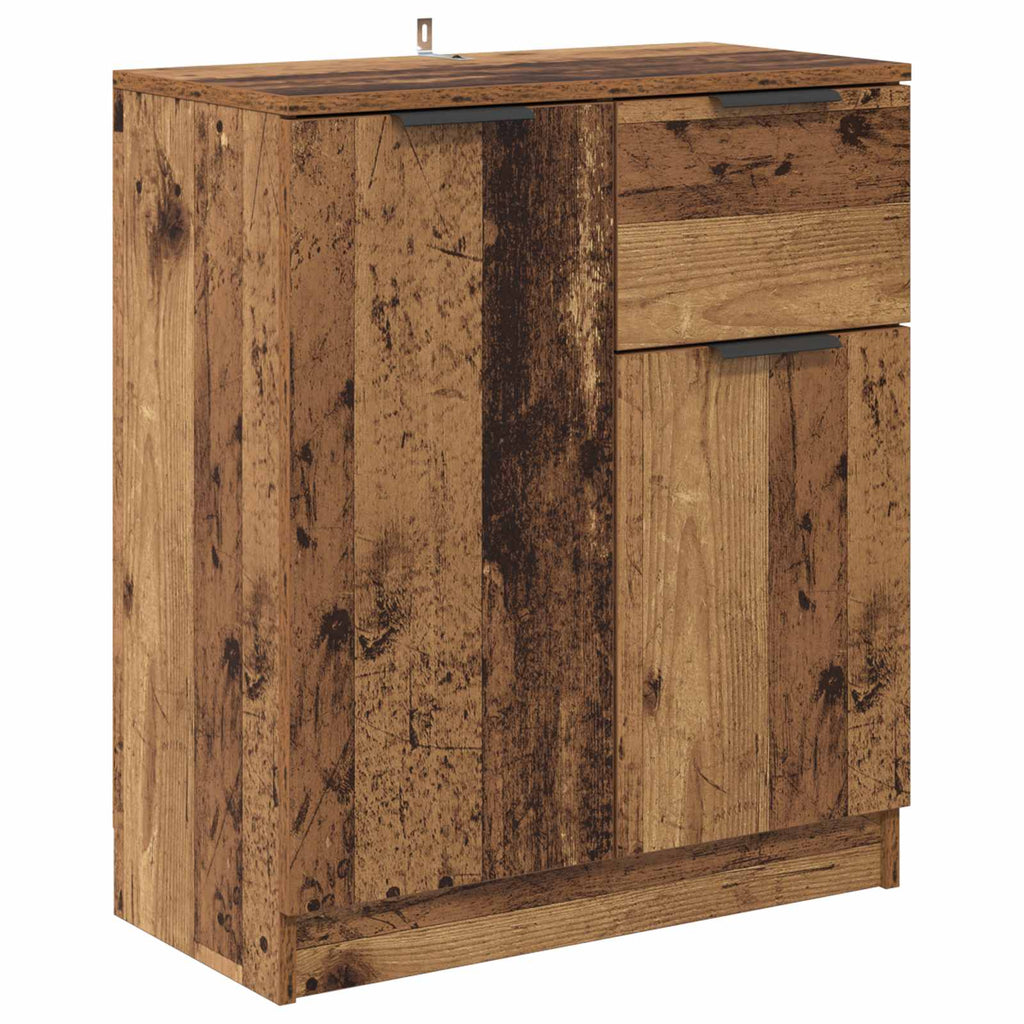 Sideboard mit Schubladen Altholz 60 x 30 x 70 cm Holzwerkstoff