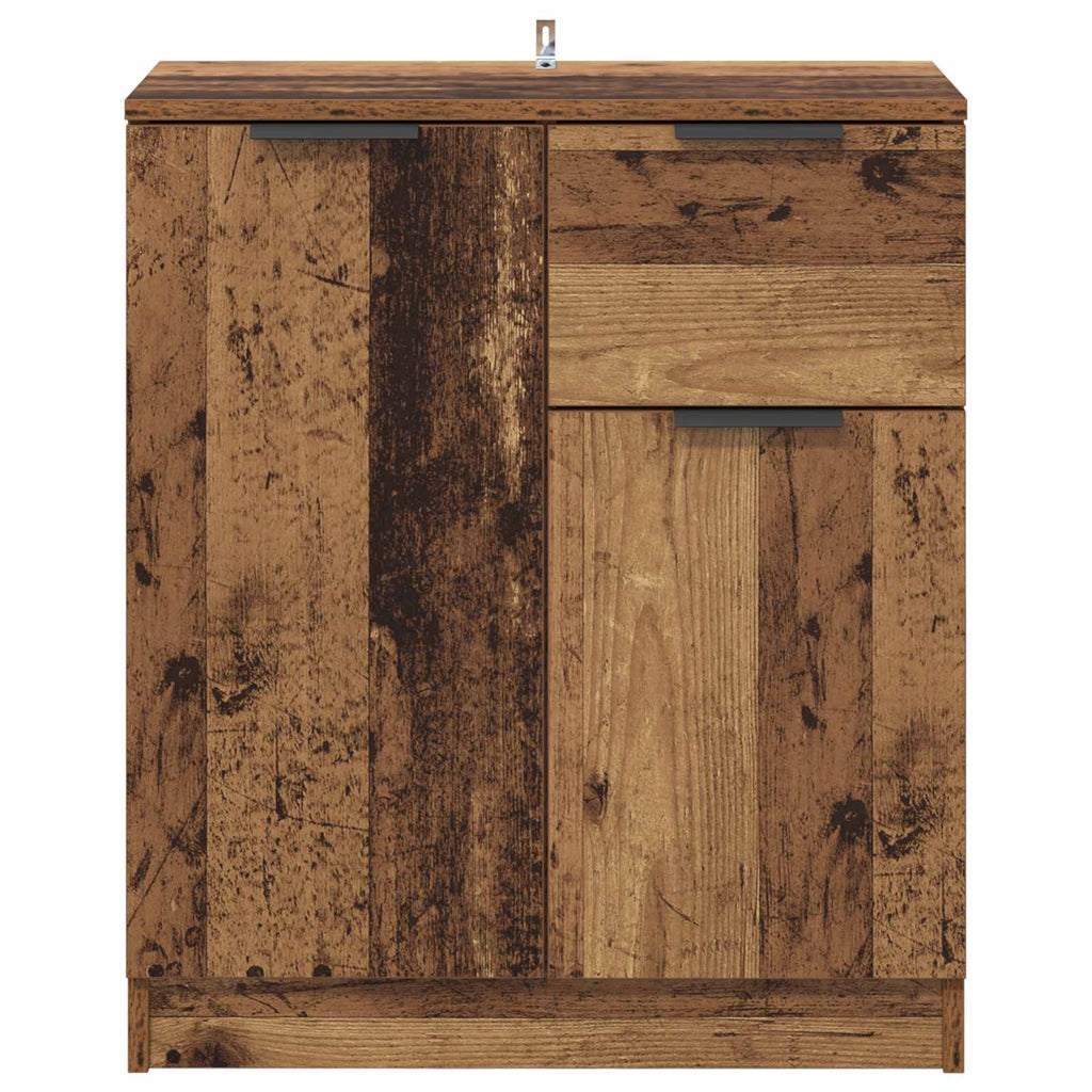 Sideboard mit Schubladen Altholz 60 x 30 x 70 cm Holzwerkstoff