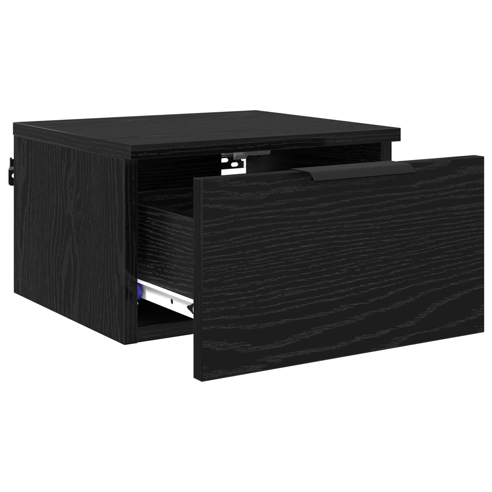 Nachttisch Schwarz Eichen-Optik 34 x 30 x 20 cm Holzwerkstoff