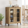Sideboard Artisan-Eiche 69,5 x 34 x 90 cm Verbundholz und Eisen