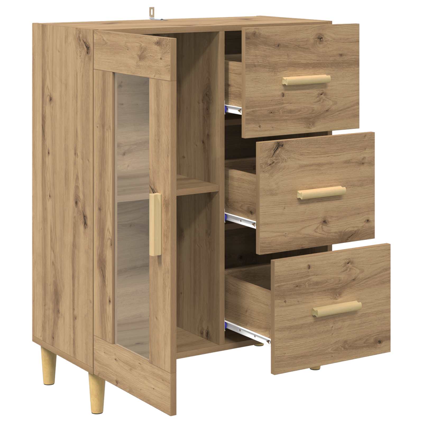 Sideboard Artisan-Eiche 69,5 x 34 x 90 cm Holzwerkstoff
