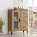 Sideboard Artisan-Eiche 69,5 x 34 x 90 cm Verbundholz und Eisen