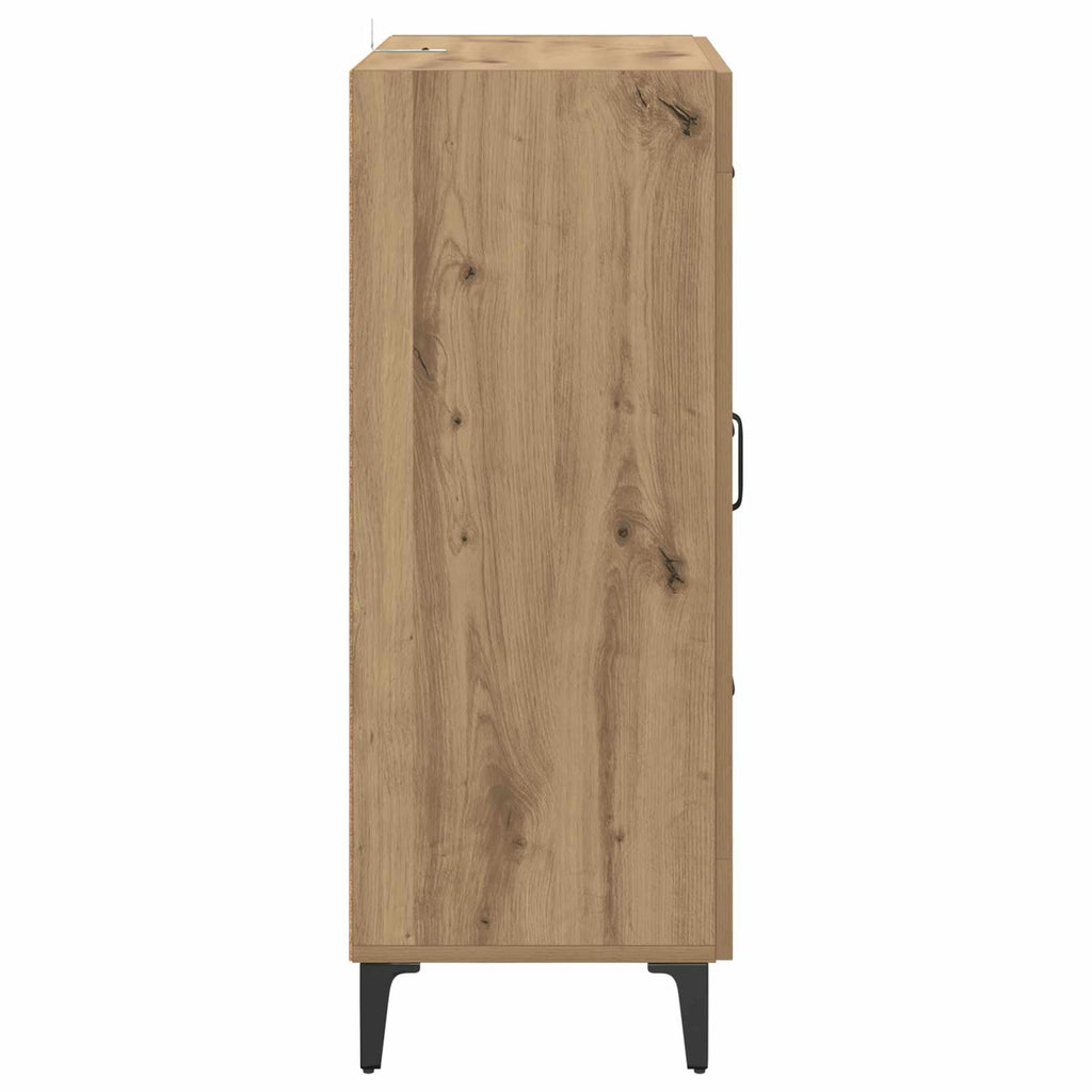Sideboard Artisan-Eiche 69,5 x 34 x 90 cm Verbundholz und Eisen