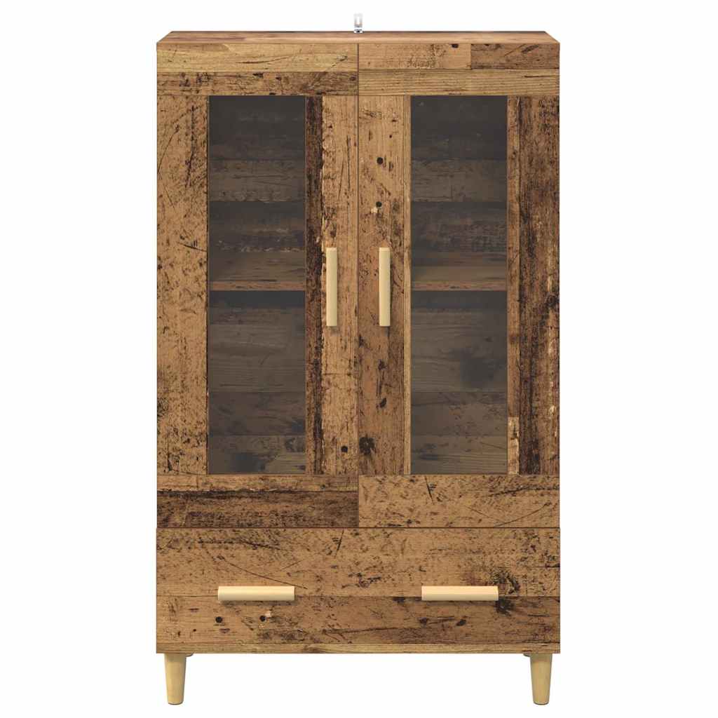 Highboard mit Schubladen Altholz 70 x 31 x 115 cm Holzwerkstoff