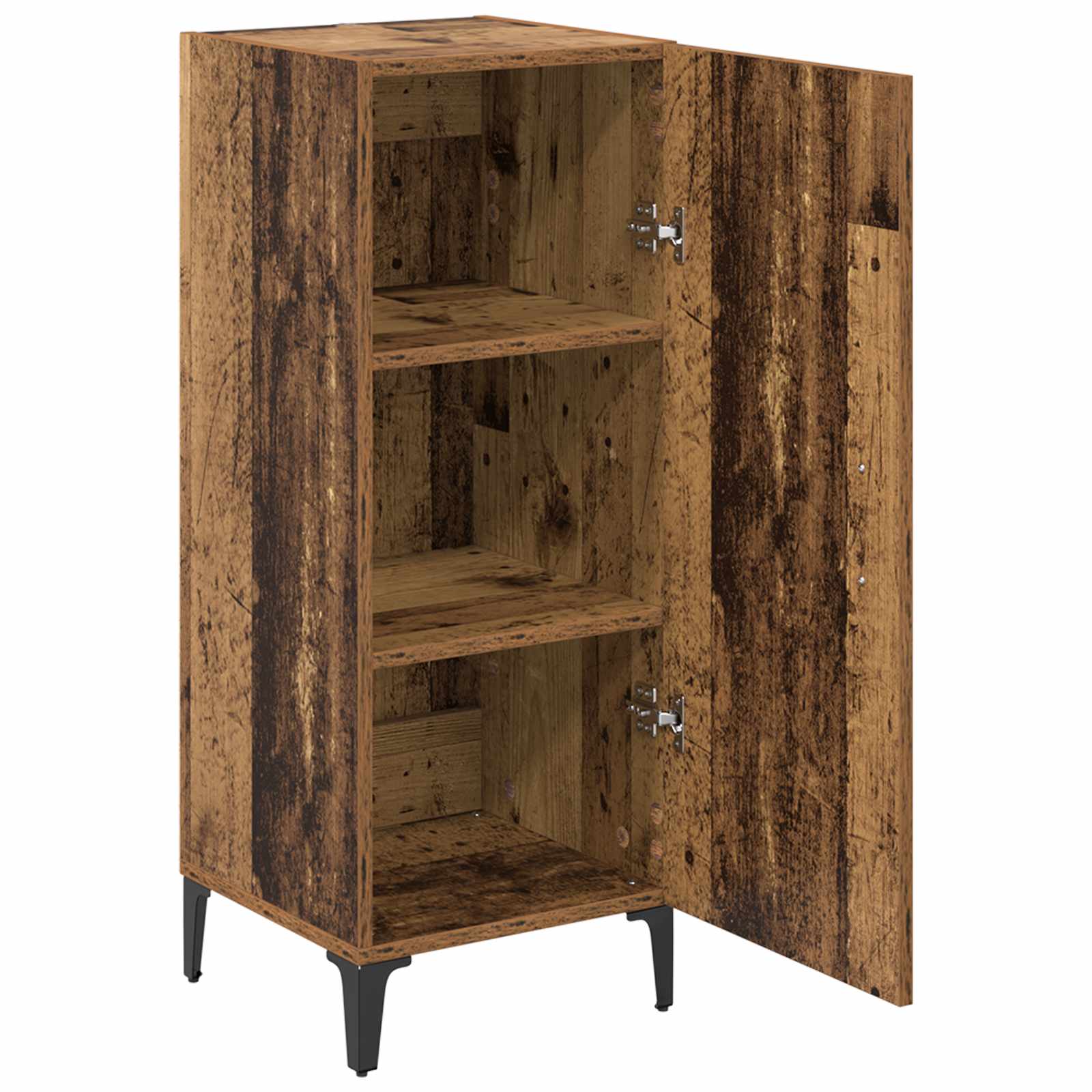 Sideboard Wandmontiert Altholz 34,5 x 34 x 90 cm Holzwerkstoff