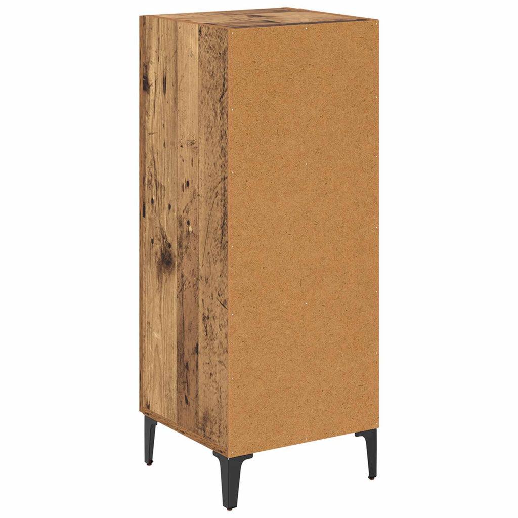 Sideboard Wandmontiert Altholz 34,5 x 34 x 90 cm Holzwerkstoff