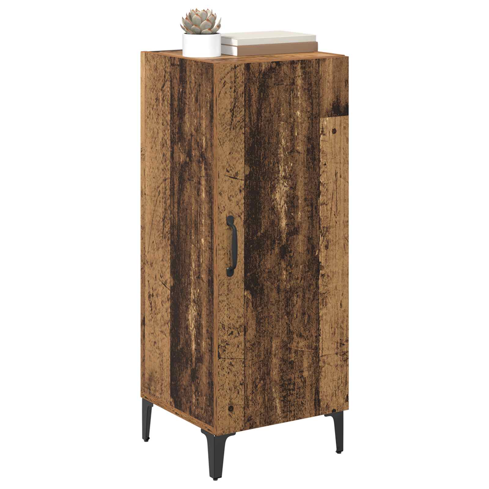 Sideboard Wandmontiert Altholz 34,5 x 34 x 90 cm Holzwerkstoff