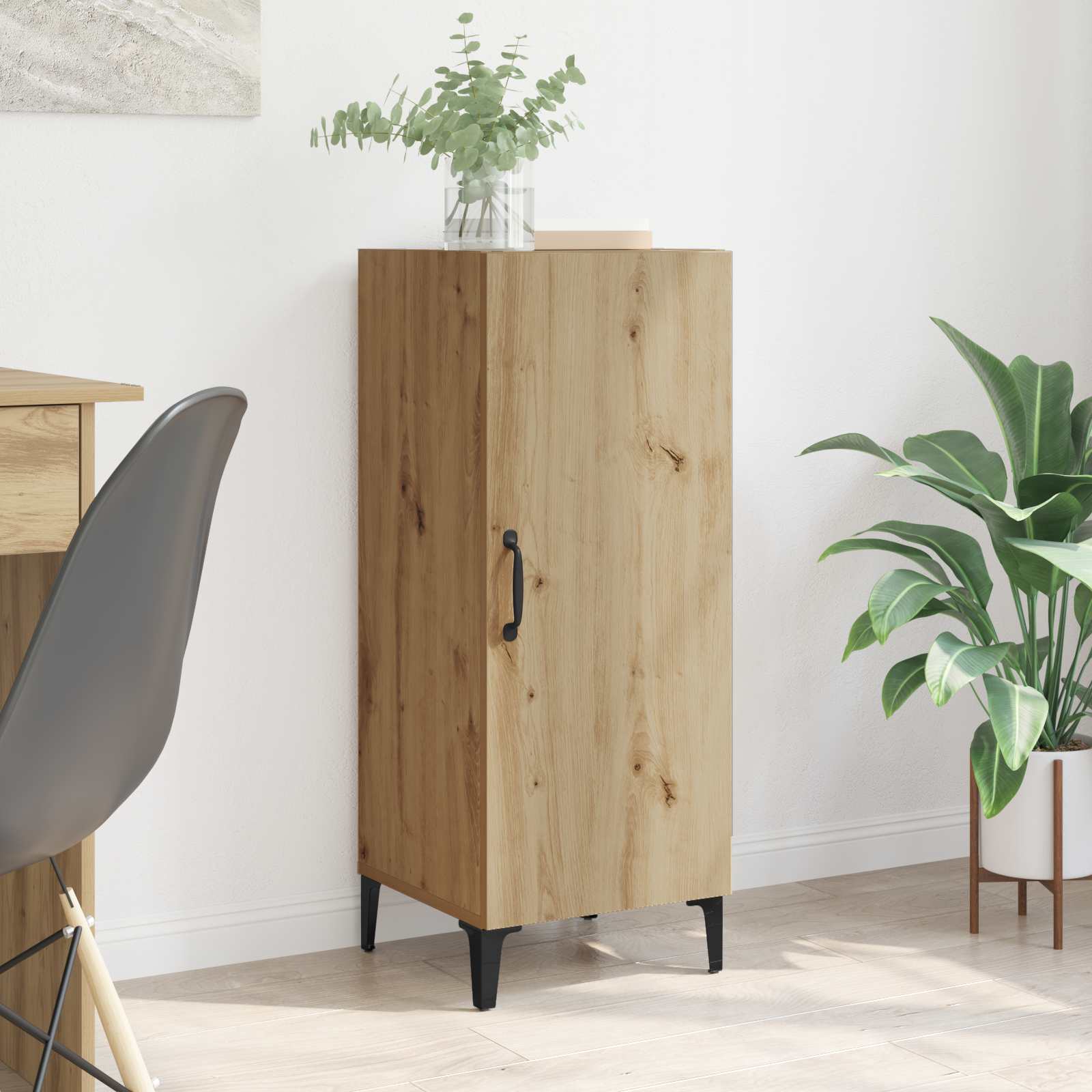 Sideboard Artisan-Eiche 34,5 x 34 x 90 cm Holzwerkstoff