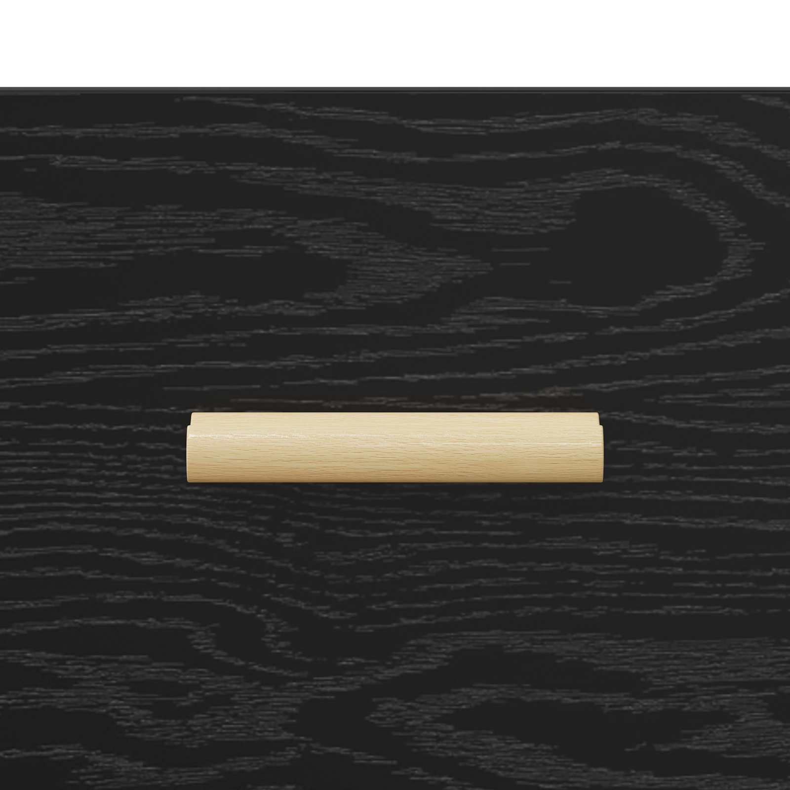 Sideboard Schwarz Eichen-Optik 34,5 x 34 x 90 cm Holzwerkstoff