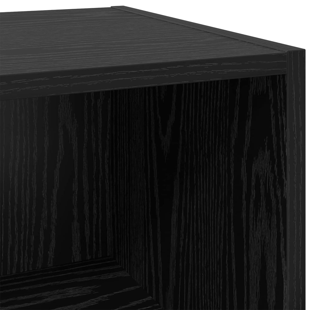 Sideboard Schwarz Eichen-Optik 34,5 x 32,5 x 90 cm