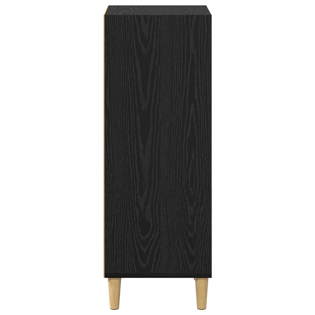 Sideboard Schwarz Eichen-Optik 34,5 x 32,5 x 90 cm