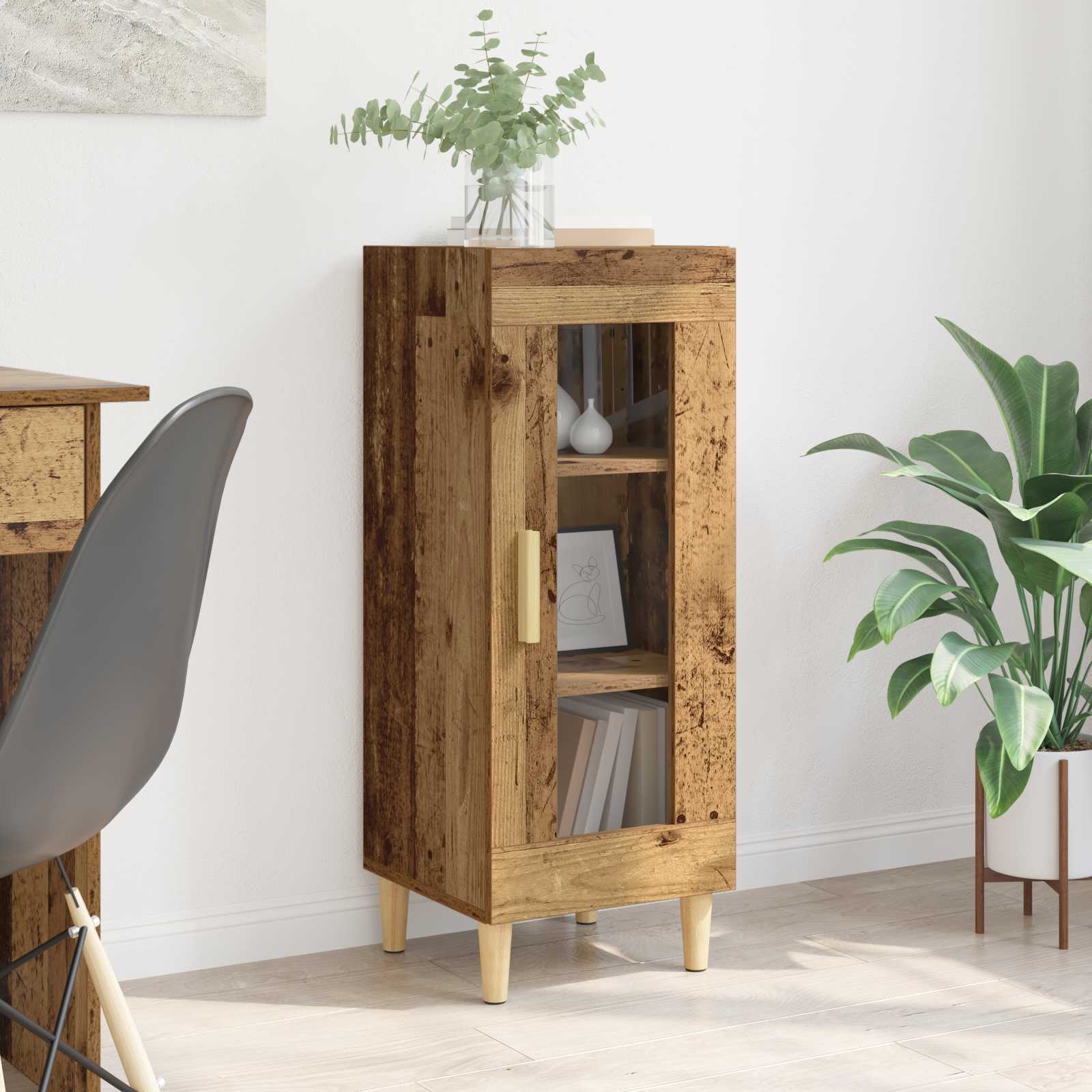 Sideboard Altholz 34,5 x 32,5 x 90 cm Holzwerkstoff