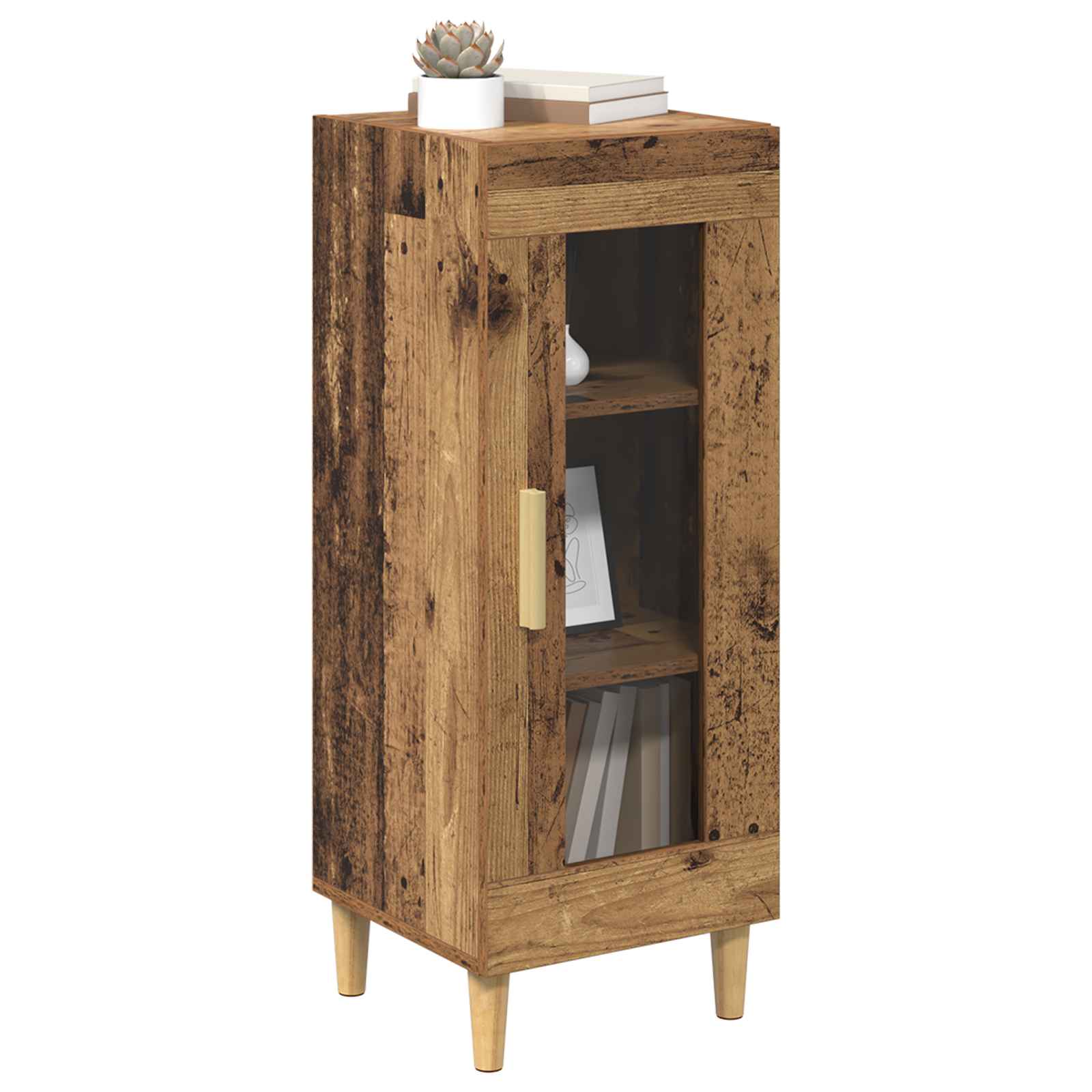 Sideboard Altholz 34,5 x 32,5 x 90 cm Holzwerkstoff