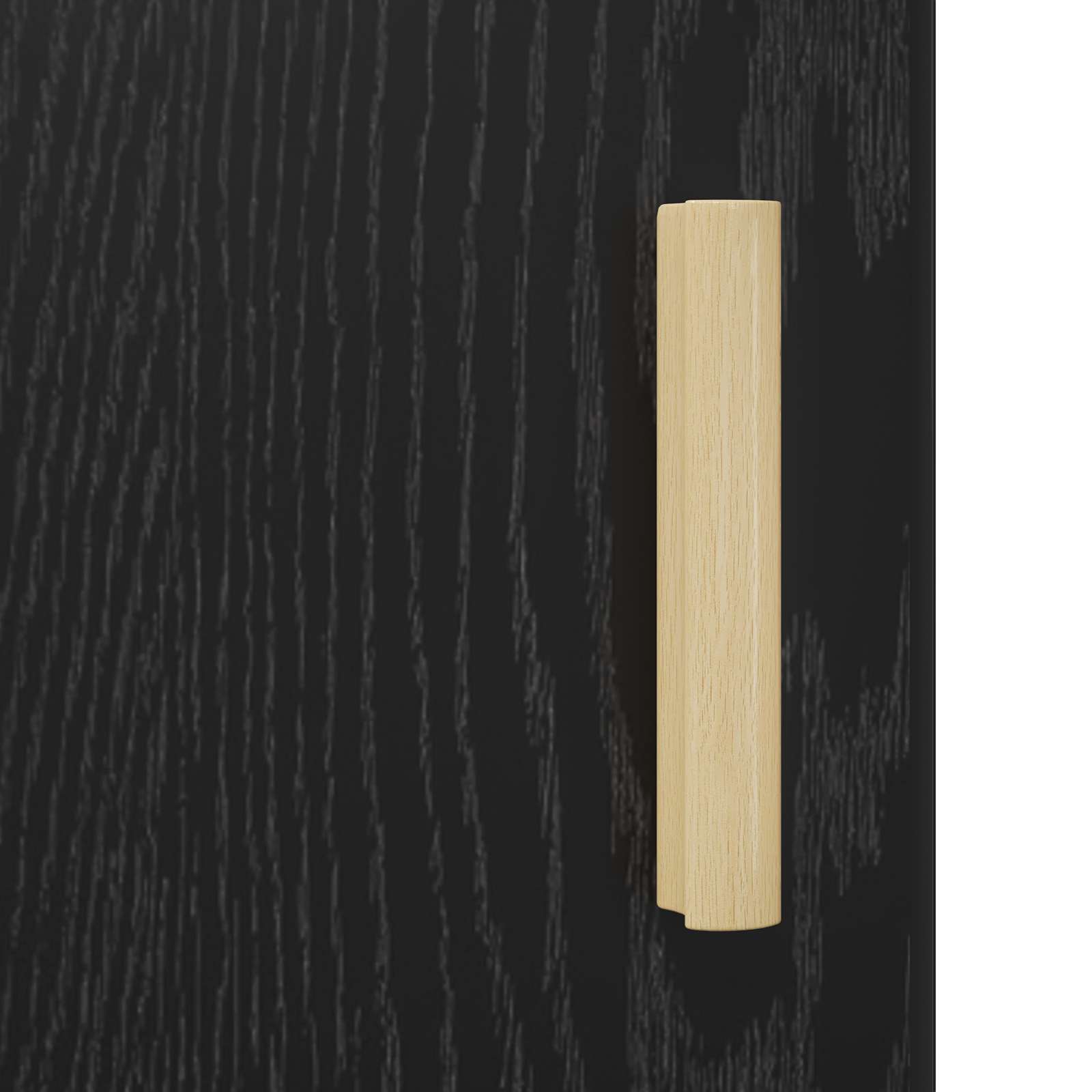 Sideboard Schwarz Eichen-Optik 34,5 x 32,5 x 90 cm