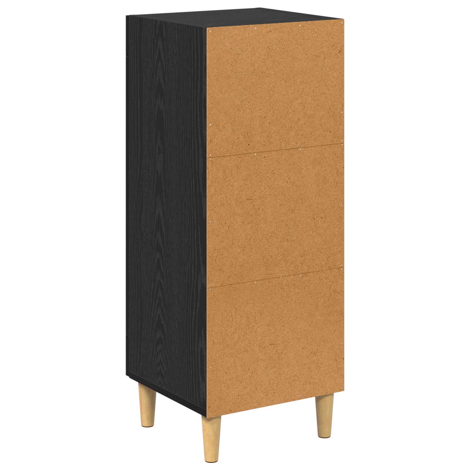 Sideboard Schwarz Eichen-Optik 34,5 x 32,5 x 90 cm