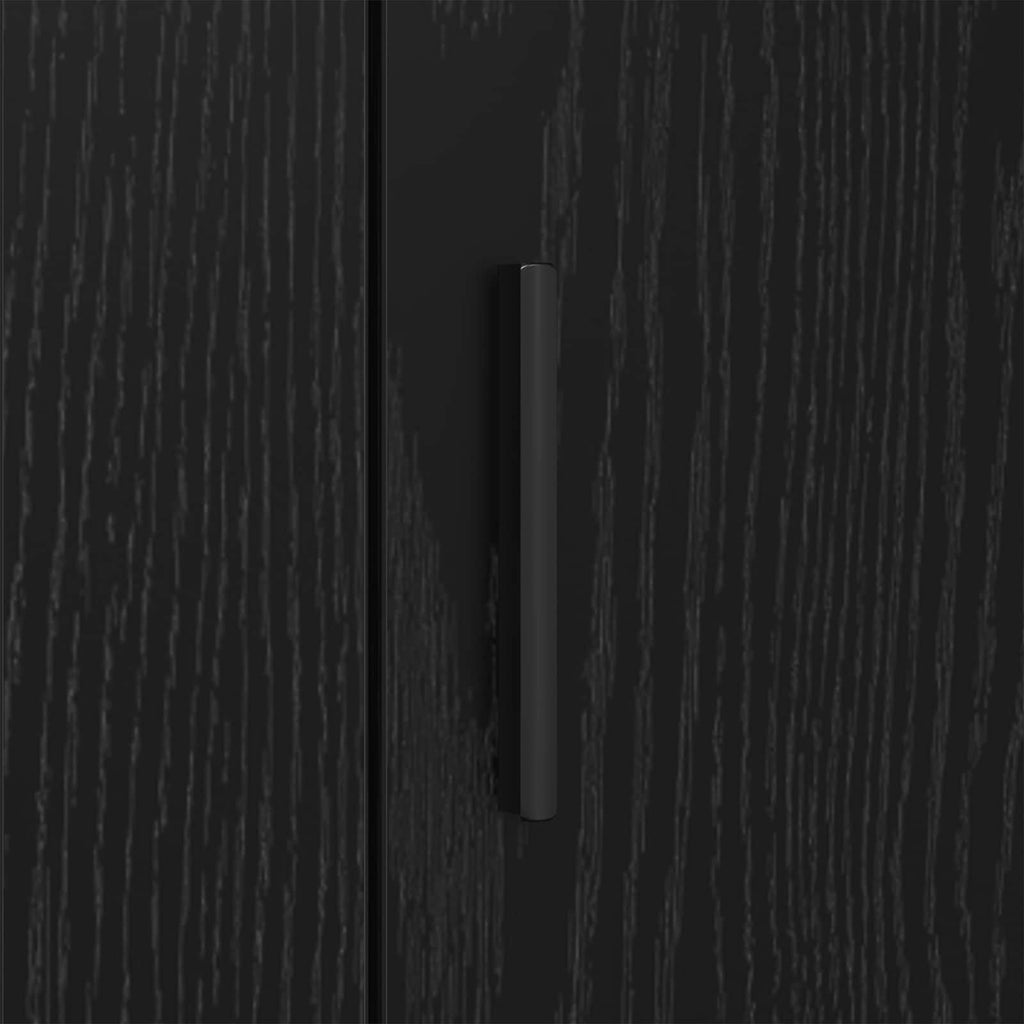 Sideboard Schwarz Eichen-Optik 40 x 33 x 70 cm Holzwerkstoff
