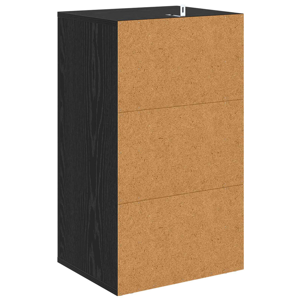 Sideboard Schwarz Eichen-Optik 40 x 33 x 70 cm Holzwerkstoff