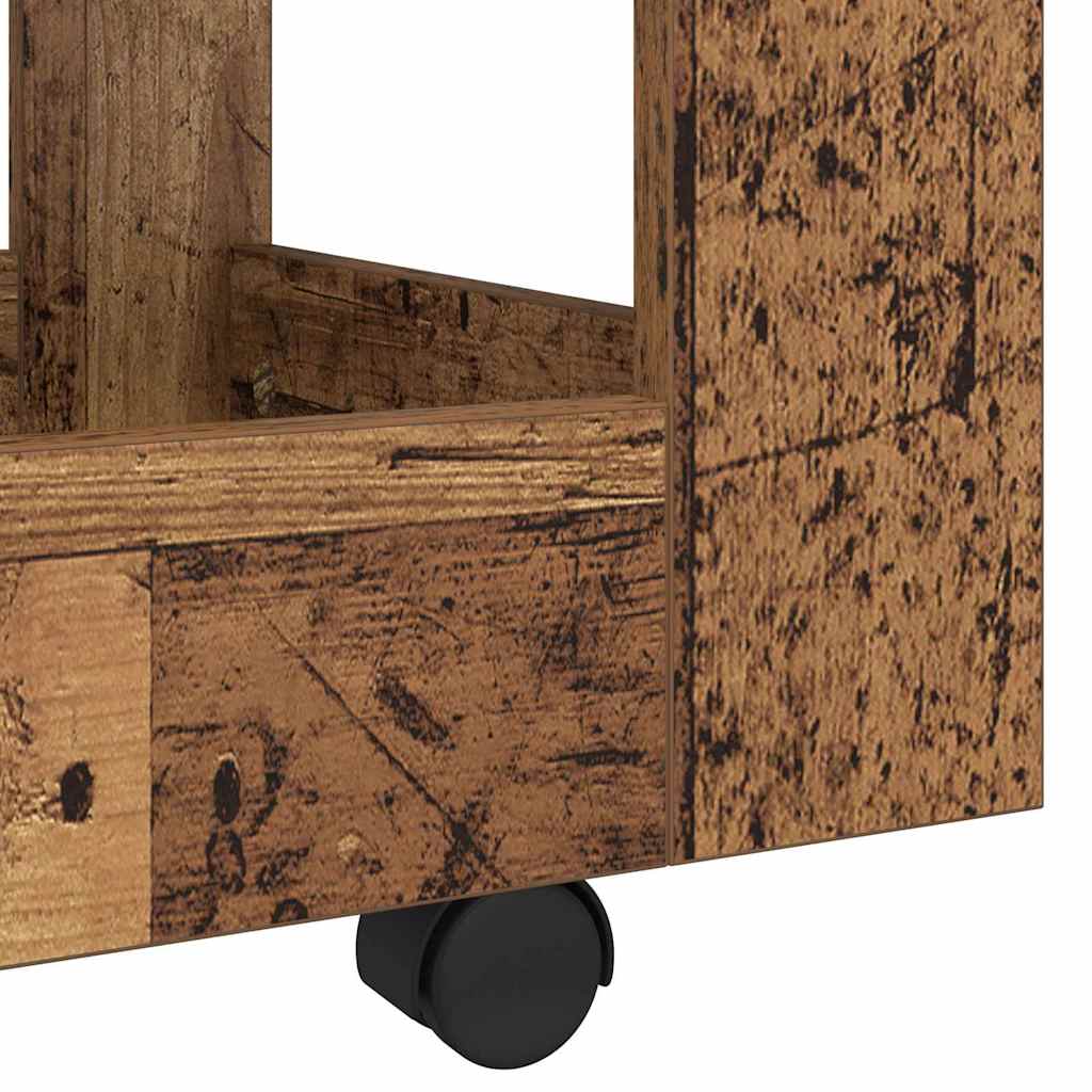 Schreibtischwagen Altholz 60 x 45 x 60 cm Holzwerkstoff