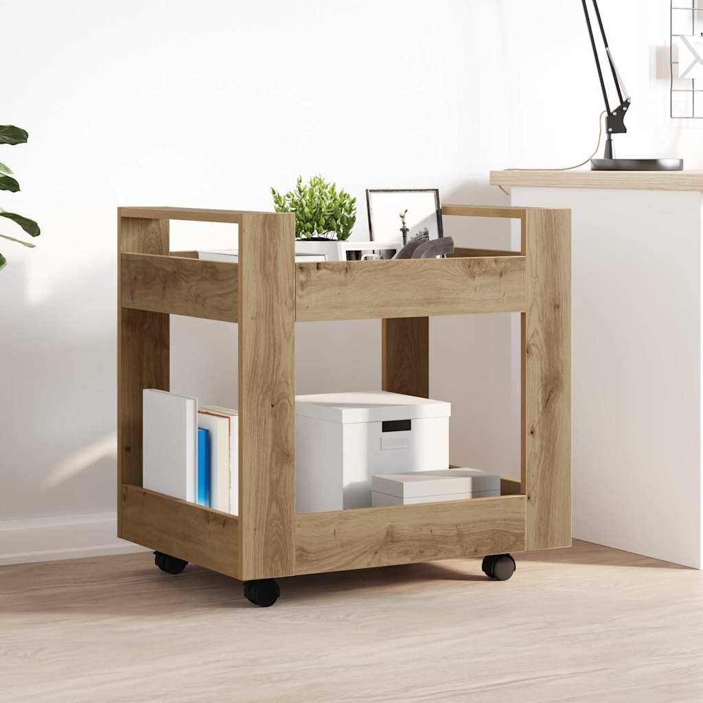 Schreibtischwagen Artisan-Eiche 60 x 45 x 60 cm Holzwerkstoff
