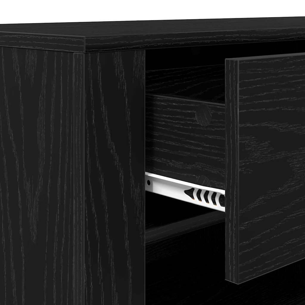 TV-Schränk Schwarz Eichen-Optik 100 x 35 x 40 cm Holzwerkstoff