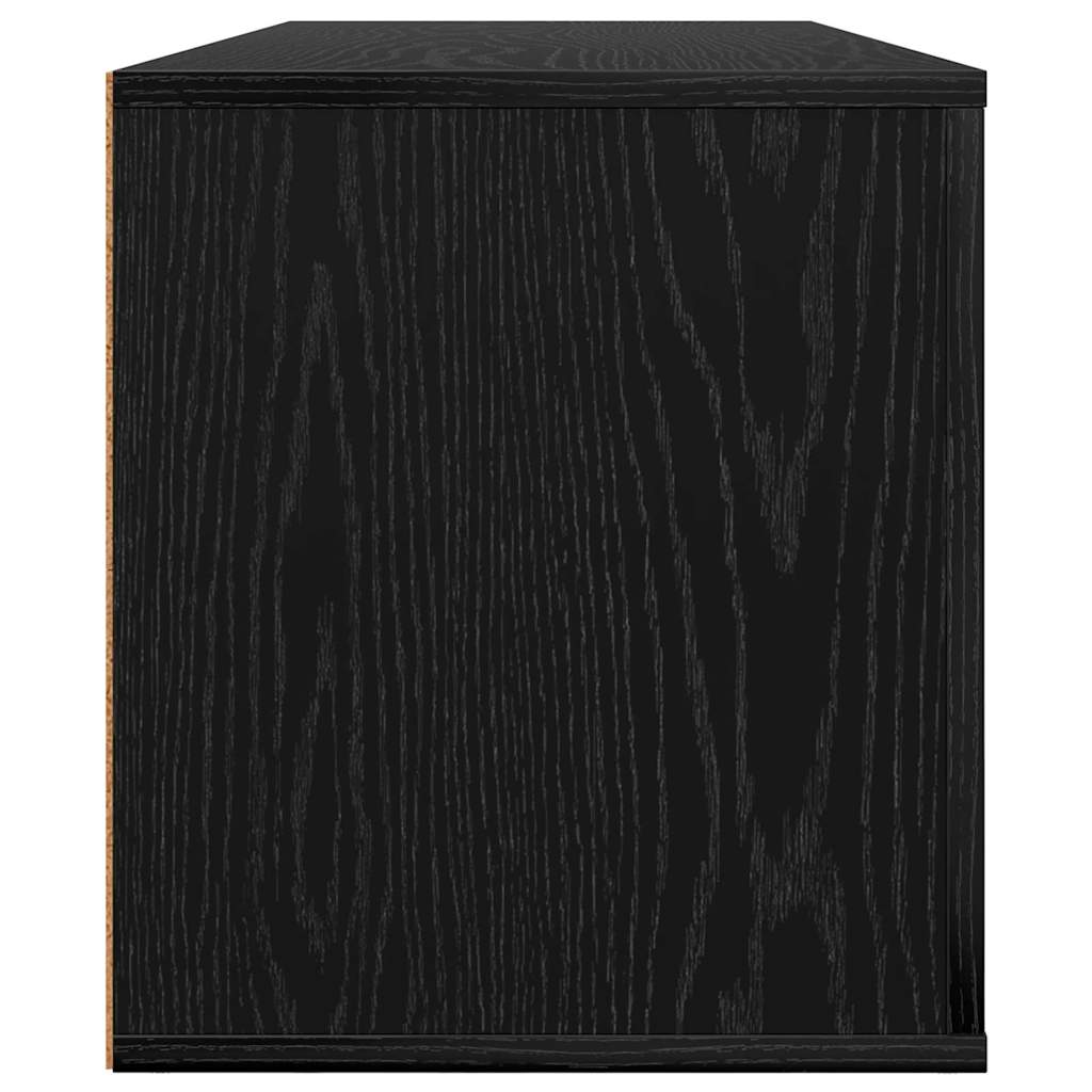 TV-Schränk Schwarz Eichen-Optik 100 x 35 x 40 cm Holzwerkstoff