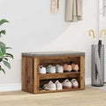 Schuhregal mit Regal Altholz 75 x 35 x 45 cm Holzwerkstoff