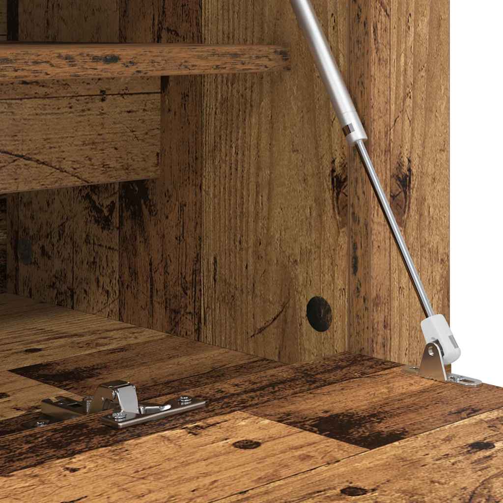 Schuhschrank mit Regal Altholz 100 x 35 x 38 cm Holzwerkstoff