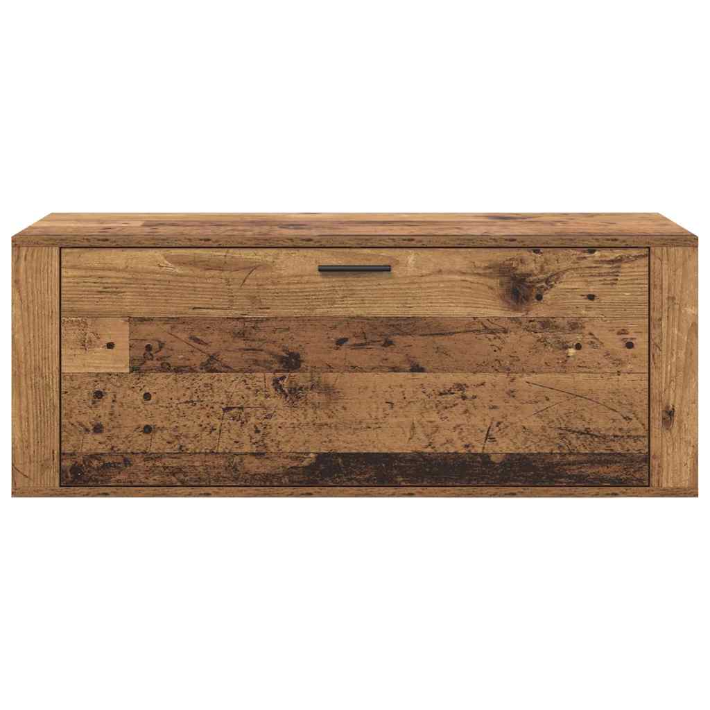 Schuhschrank mit Regal Altholz 100 x 35 x 38 cm Holzwerkstoff