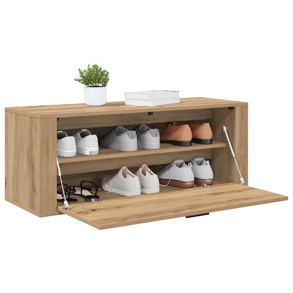 Schuhschrank Artisan-Eiche 100 x 35 x 38 cm Holzwerkstoff