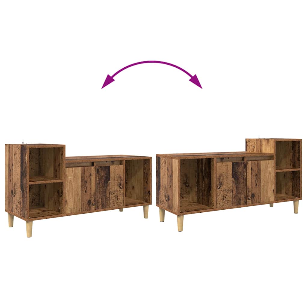 TV-Schränk Altholz 100 x 35 x 55 cm Holzwerkstoff