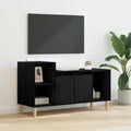 TV-Schränk Schwarz Eichen-Optik 100 x 35 x 55 cm Holzwerkstoff