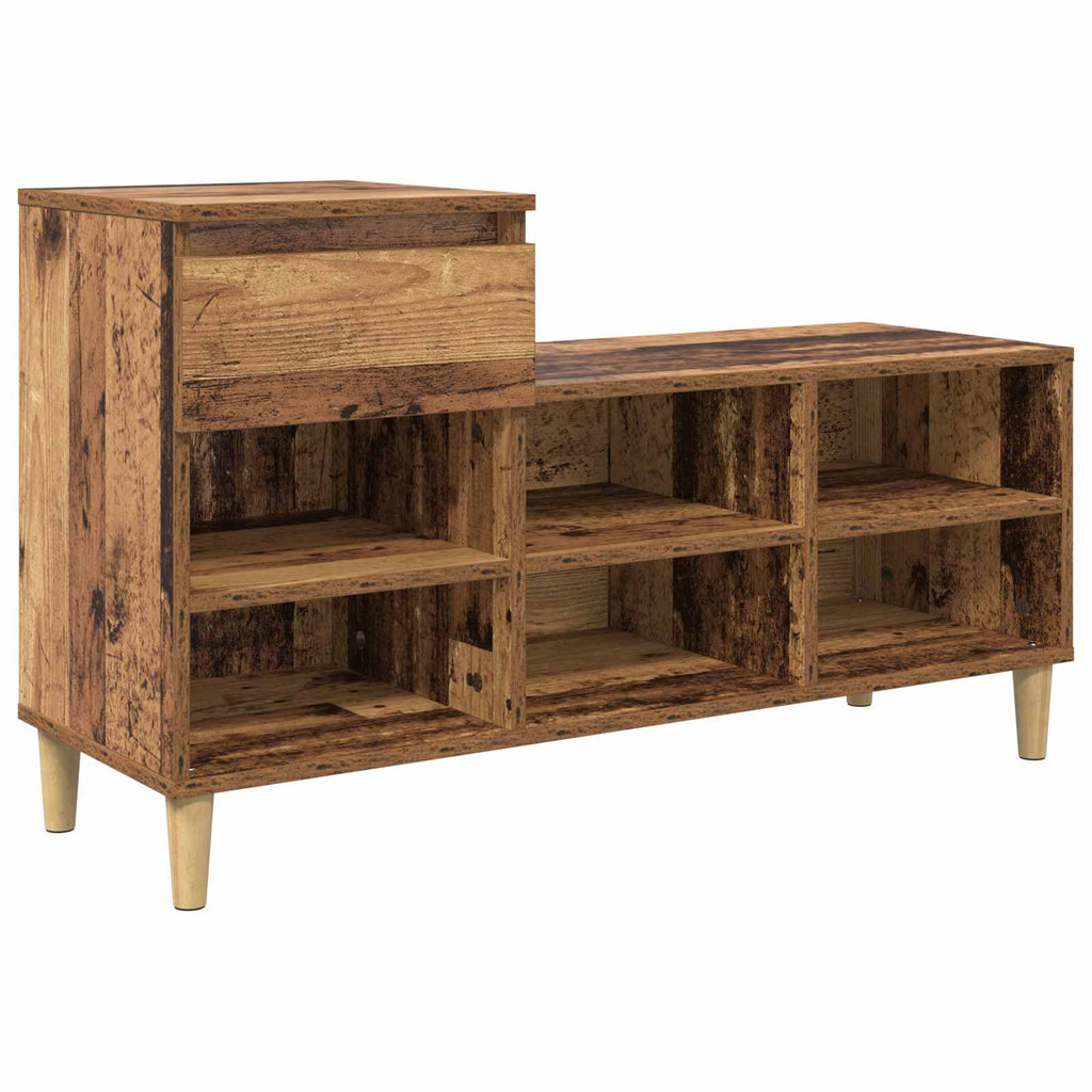 Schuhschrank Altholz 102 x 36 x 60 cm Holzwerkstoff