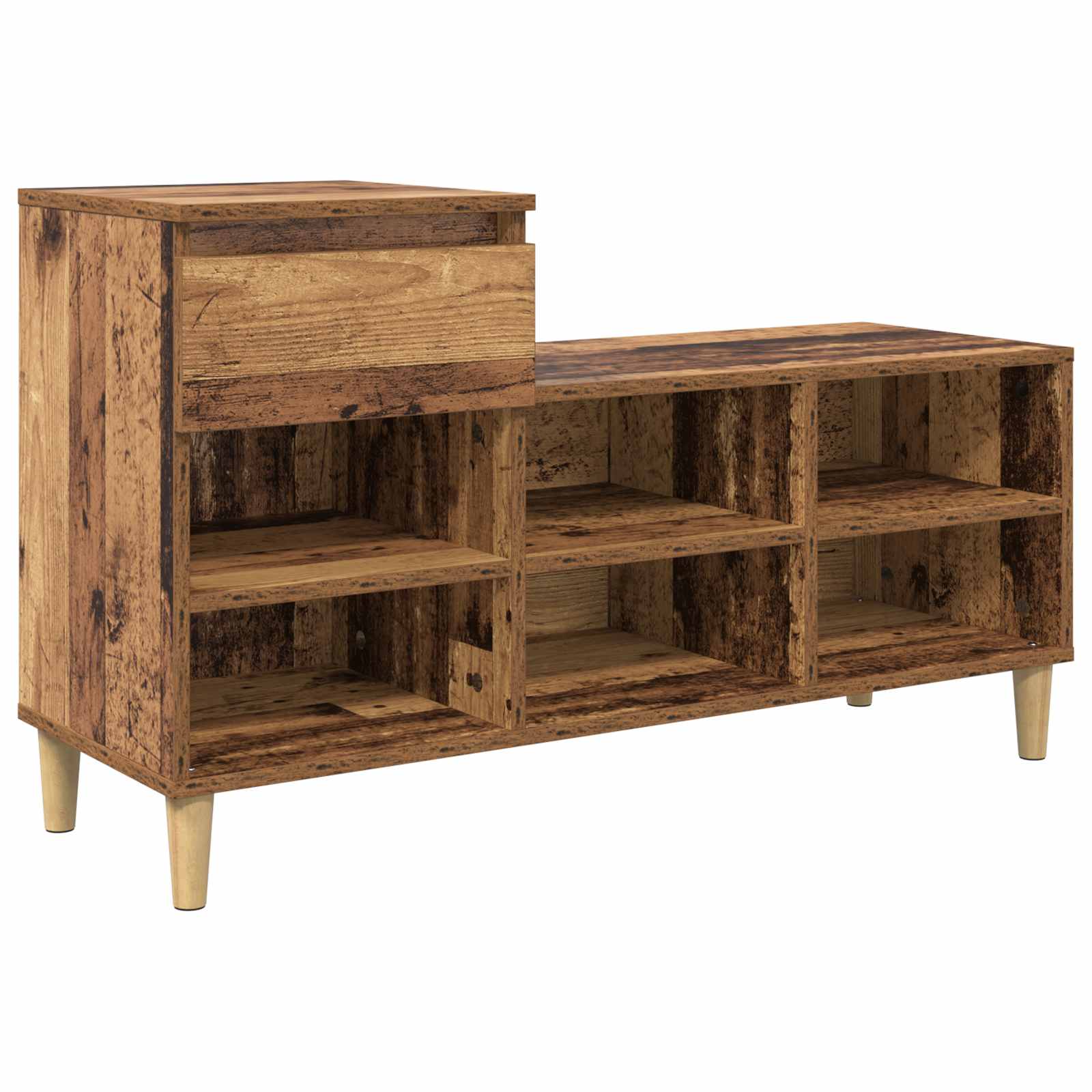 Schuhschrank Altholz 102 x 36 x 60 cm Holzwerkstoff