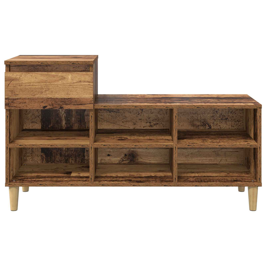 Schuhschrank Altholz 102 x 36 x 60 cm Holzwerkstoff